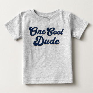 One Cool Dude Boy 1st Birthday Baby T-Shirt
