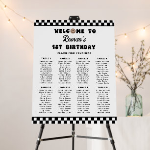 One Cool Dude First Birthday Seating Chart Sign