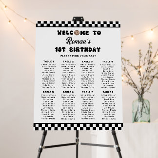 One Cool Dude First Birthday Seating Chart Sign