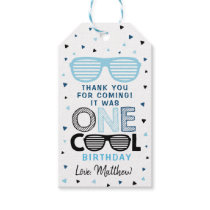 One Cool Dude Sunglasses Birthday Thank You Gift Tags