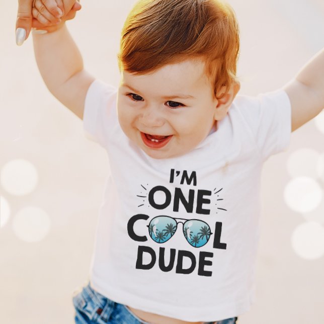 One Cool Dude Sunglasses Summer Shirt 1st Birthday (Creator Uploaded)