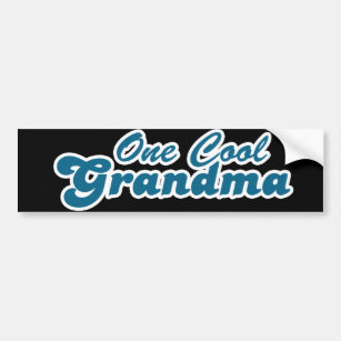 One Cool Grandma Bumper Sticker