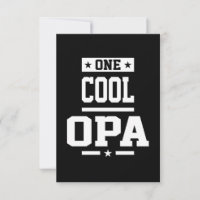 One Cool Opa T-shirt Gift