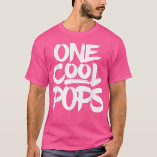 One Cool Pops Grandfather Dad Gift Tee