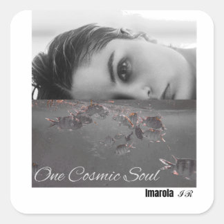 One Cosmic Soul Underwater Dreamy Surreal Ocean St Square Sticker