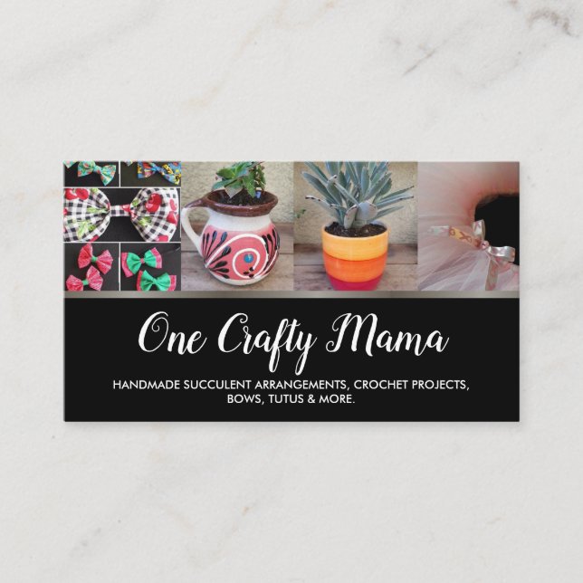 One Crafty Mama Business Card (Front)