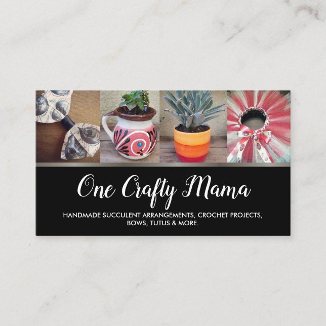 One Crafty Mama Business Card (Front)