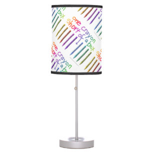 ONE CRAYON SHORT OF A BOX TABLE LAMP