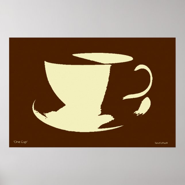 One Cup coffee poster (Front)