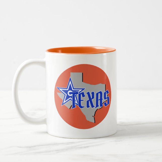 One cup for your favorite beverage Texas style. (Left)