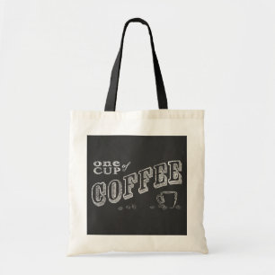 one cup of coffee CHALK ART Tote Bag