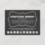 One Cup Of Coffee Chalkboard Punch Cards at Zazzle