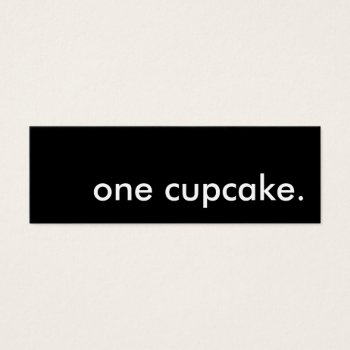 One Cupcake. Bakery Coupon by identica at Zazzle