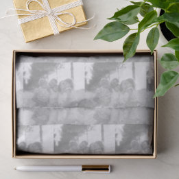 One Customizable Black And White Photo Template Tissue Paper