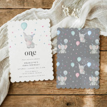 One Cute Baby Elephant 1st Birthday Party