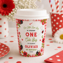 One Cute Bug Floral Ladybug 1st Birthday party