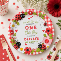 One Cute Bug Floral Ladybug 1st Birthday party