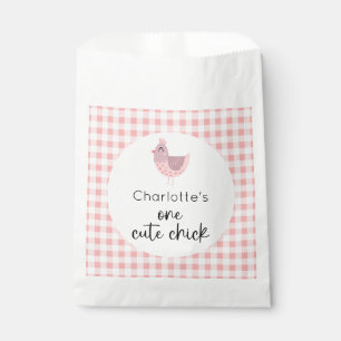 One Cute Chick 1st Birthday Favor Bag