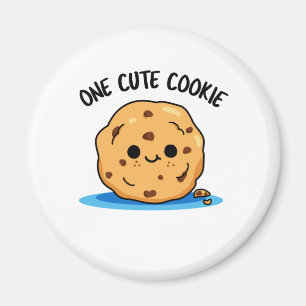 One Cute Cookie Funny Food Pun Magnet