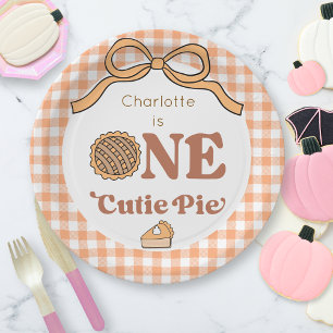 One Cutie Pie 1st Birthday Paper Plates
