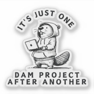One Dam Project After Another Sticker