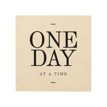 One Day Achieving Goals Quote Wood Canvas Gift by ArtOfInspiration at Zazzle