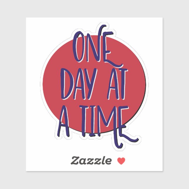 One Day At A Time 12 Step Slogan Sticker (Sheet)