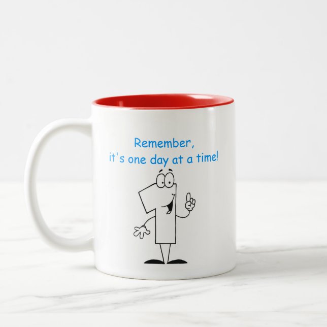 One Day At A Time - AA Two-Tone Coffee Mug (Left)