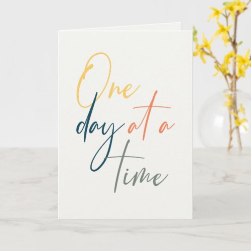 One Day at a Time Anniversary Congratulations Card