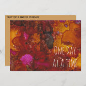 "One Day at a Time" Card in "Taurus" Print (Front/Back)