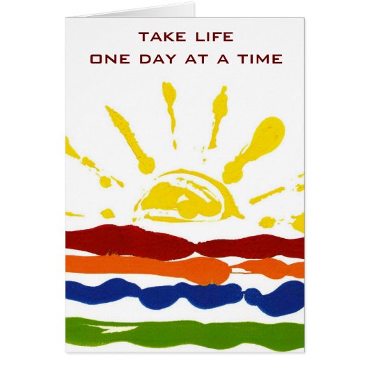 One day at a time cards (Front)