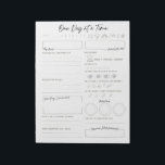 One Day at a Time Daily Mood Tracker Notepad<br><div class="desc">Self-care is a process. Track your daily goals,  habits and self care in this easy daily tracker.</div>