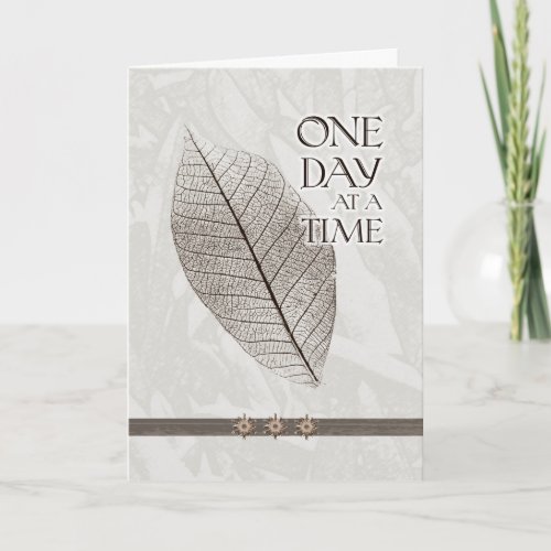 One Day at a Time Inspiration Card