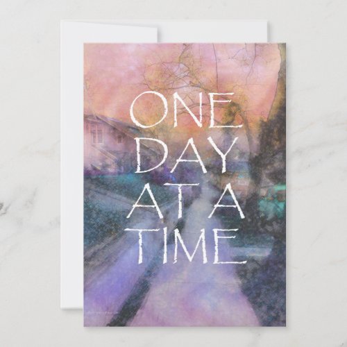 One Day at a Time Invitation