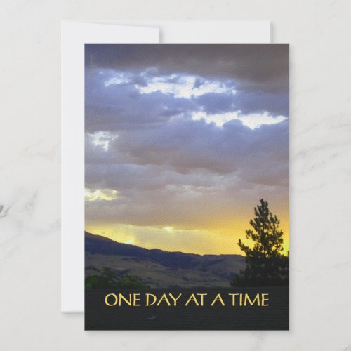 One Day at a Time Invitation