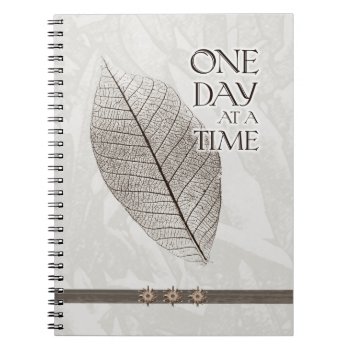 One Day At A Time Journal by recoverystore at Zazzle