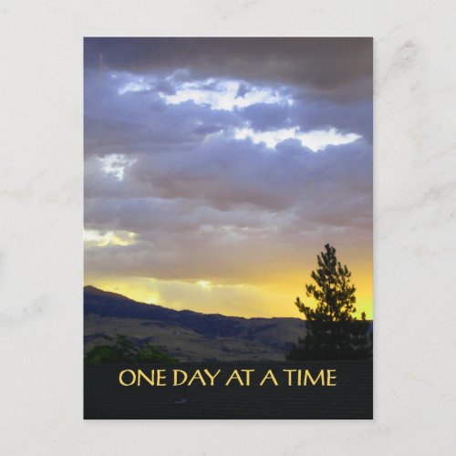One Day at a Time July Sky Postcard