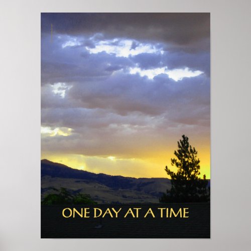 One Day at a Time July Sky Poster