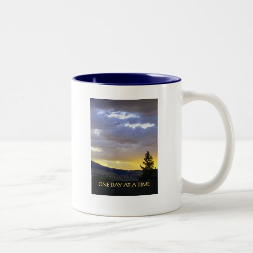 One Day at a Time July Sky Two_Tone Coffee Mug