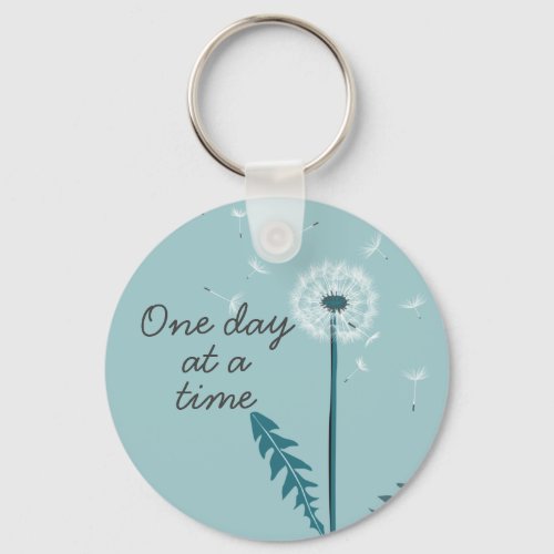 One Day at a Time Key Chain