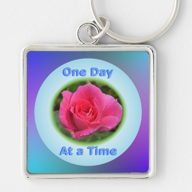 One Day at a Time Keychain (Front)