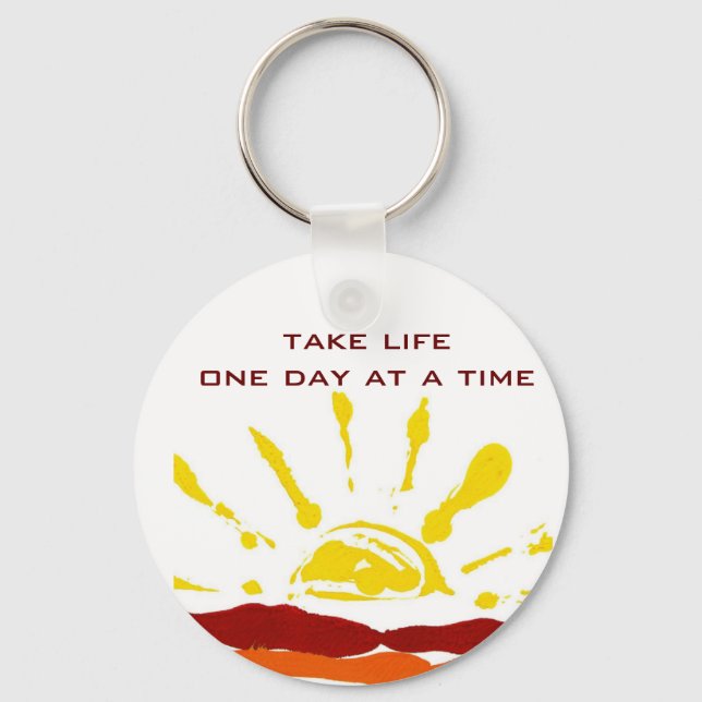 One day at a time keychain (Front)