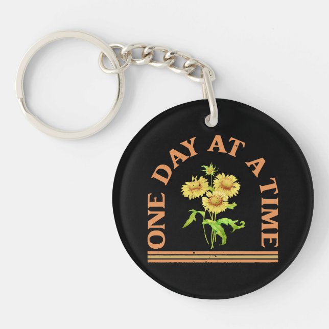One Day At A Time Keychain (Front)