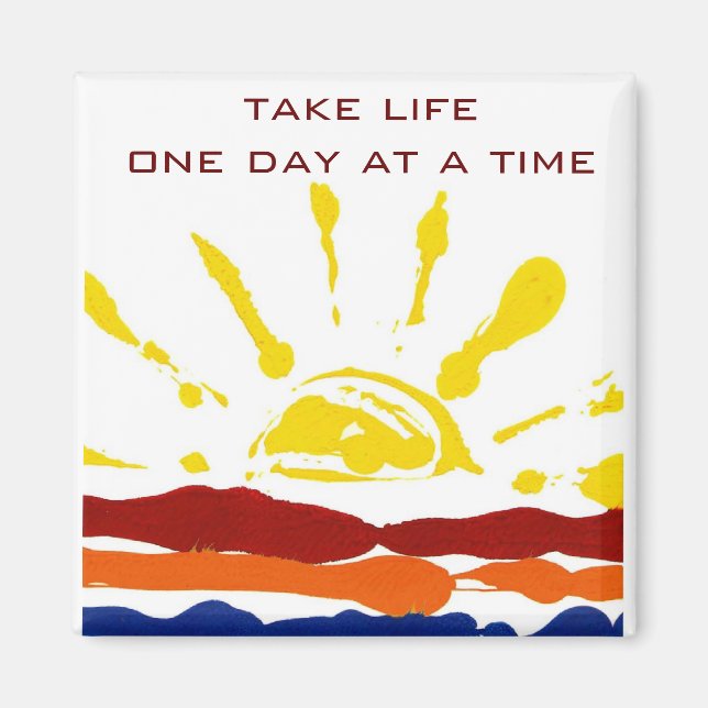 One day at a time magnet (Front)