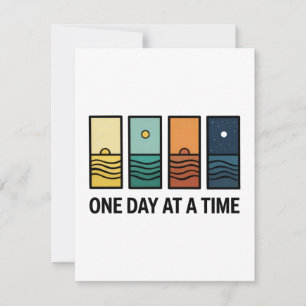One Day At a Time Mental Health Reminder RSVP Card