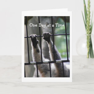 "One Day at a Time", Motivational Quote Card