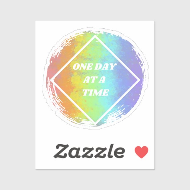 One Day At A Time - NA, Narcotics Anonymous Sticker (Sheet)