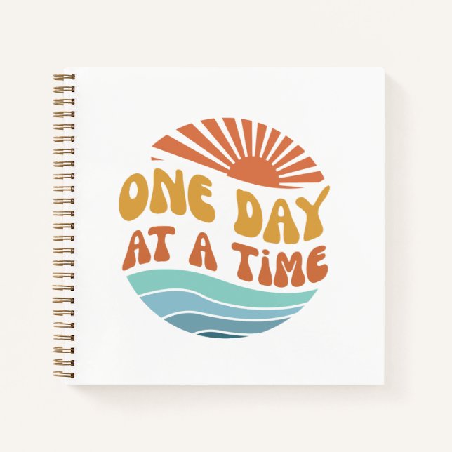 One day at a time notebook (Front)