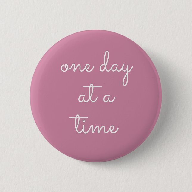 One Day At A Time ODAAT - Alcoholism Gifts Sponsor Button (Front)