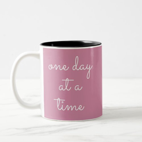 One Day At A Time ODAAT _ Alcoholism Gifts Sponsor Two_Tone Coffee Mug